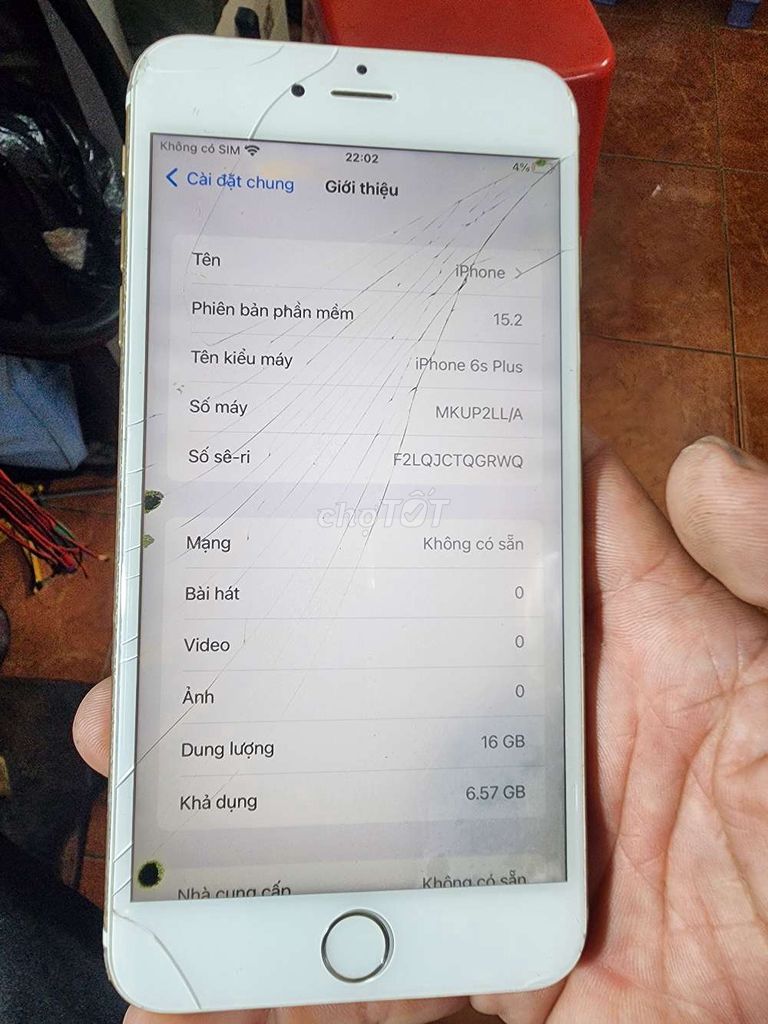 Apple iPhone 6s Plus 16GB Vàng Đã sử dụng. Mua bán Điện thoại tại Quận Bình Thạnh Tp Hồ Chí Minh được đăng bởi tùng  hình 1