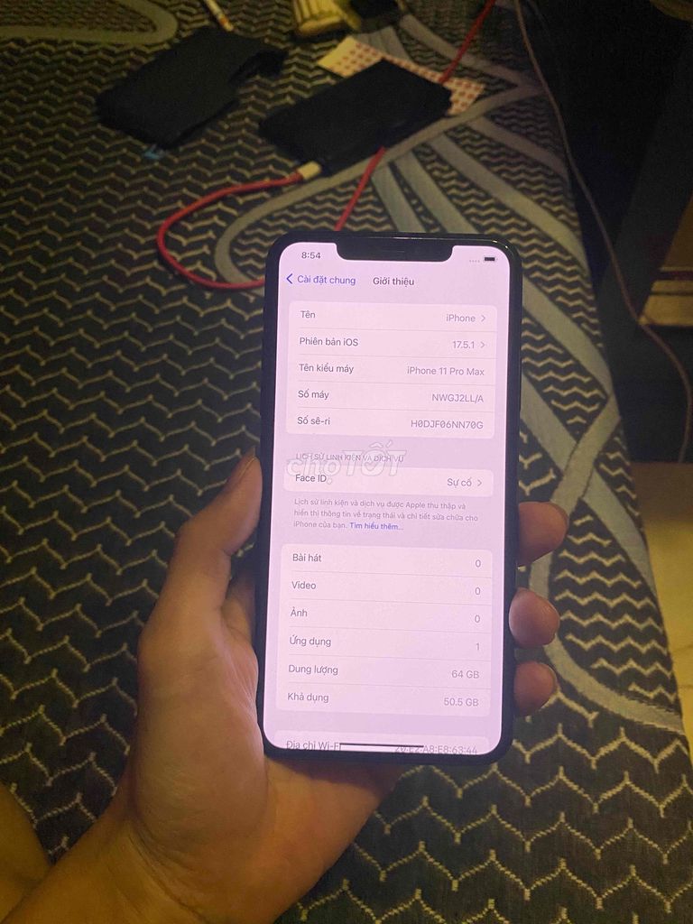 🤓iphone 11 pro max quốc tế 64gb mất face zin