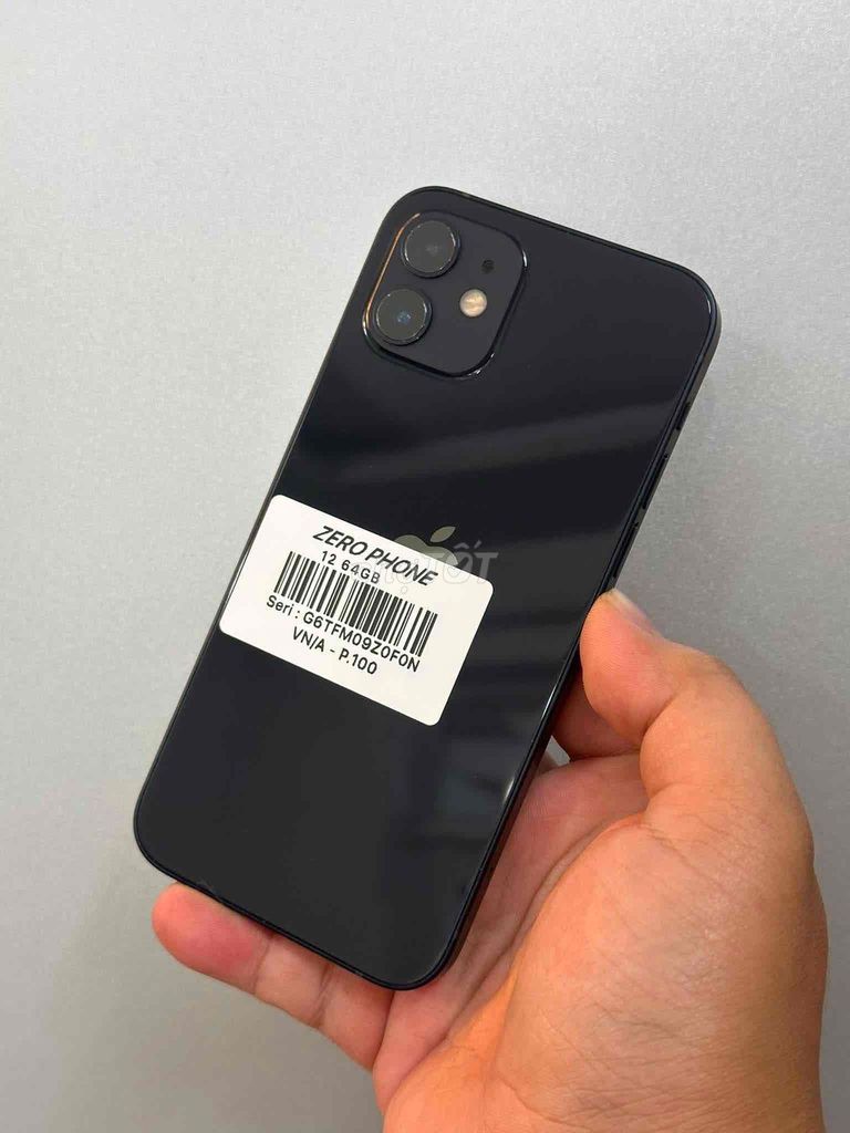 Apple iPhone 12 64GB Đen Việt Nam. Mua bán Điện thoại tại Thành phố Biên Hòa Đồng Nai được đăng bởi TRƯƠNG HUY HOÀNG hình 1