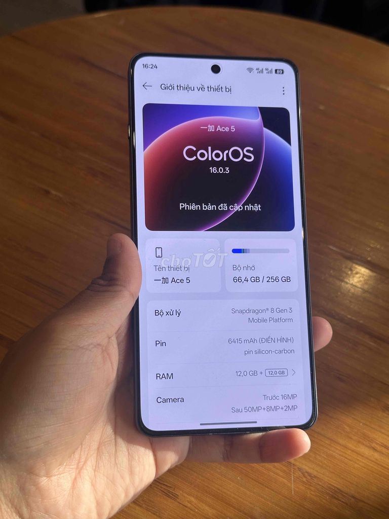 OnePlus Ace 5 12/256. Mua bán Điện thoại tại Thành phố Biên Hòa Đồng Nai được đăng bởi Huy Hùng Hà hình 1