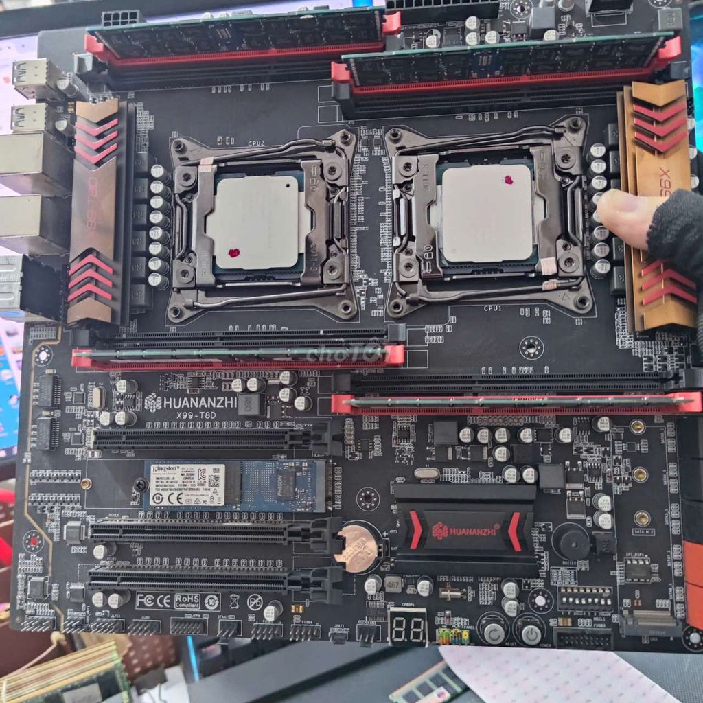 Xả Combo: Main X99 T8D/ 02 CPU 2673v3/ ram 64g