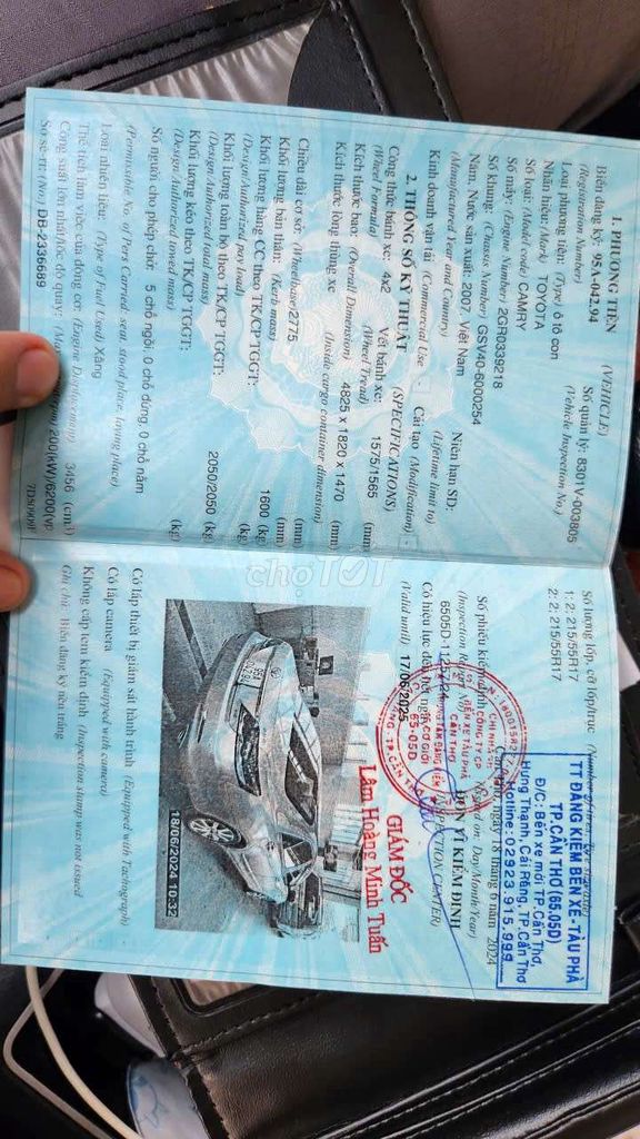 Camry 2007 3.5Q. Mua bán Ô tô tại Quận Ninh Kiều Cần Thơ được đăng bởi MINH THIỆN bán xe trả góp hình 12