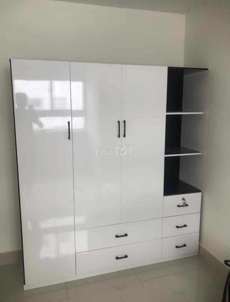 Tủ nhựa Đài Loan khung óc đen cánh trắng. Mua bán Tủ, kệ gia đình tại Quận Gò Vấp Tp Hồ Chí Minh được đăng bởi Hong Le hình 1