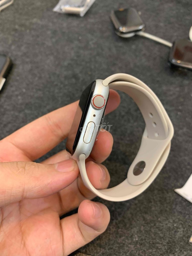 Apple watch series 4 44mm nhôm trắng