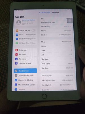 Ipad Air 2 wifi 4g 64gb. Mua bán Máy tính bảng tại Huyện Phú Vang Thừa Thiên Huế được đăng bởi Tran binh