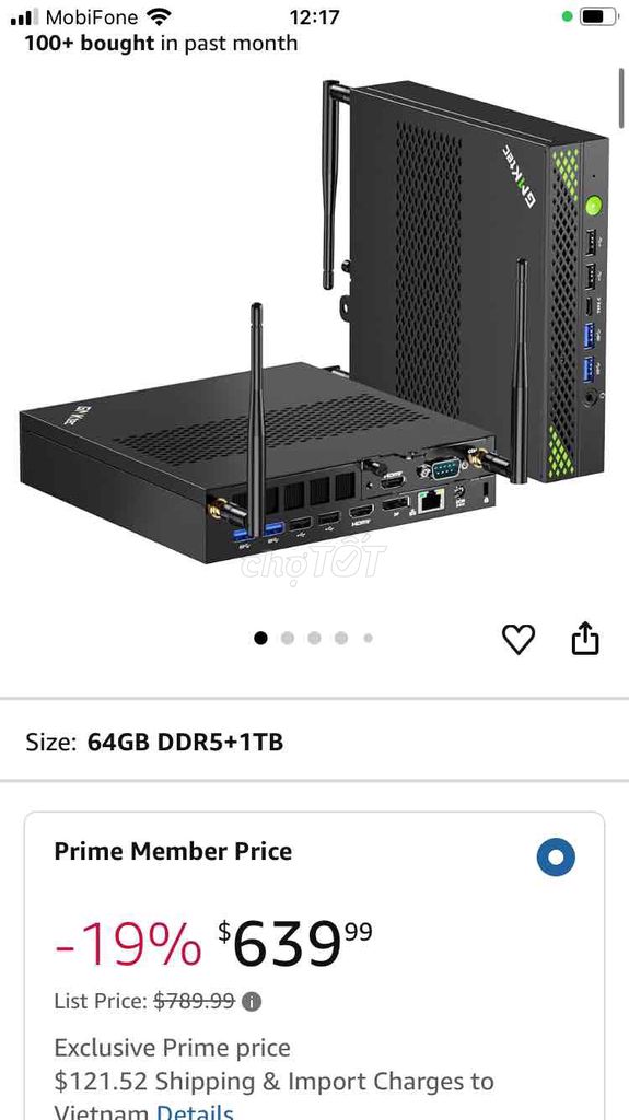 mini pc gmktec i9 13900hk, 64gb ram, 1T ssd. Mua bán Máy tính để bàn tại Quận Gò Vấp Tp Hồ Chí Minh được đăng bởi Tít hàng xách tay hình 1
