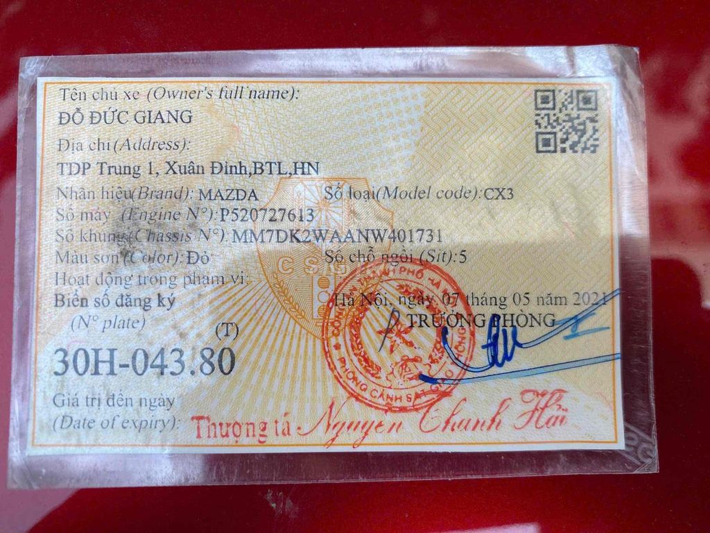 Mazda CX3 2021 Deluxe 1.5 AT 39000 km. Mua bán Ô tô tại Quận Cầu Giấy Hà Nội được đăng bởi Tuấn Xe Lướt  hình 13