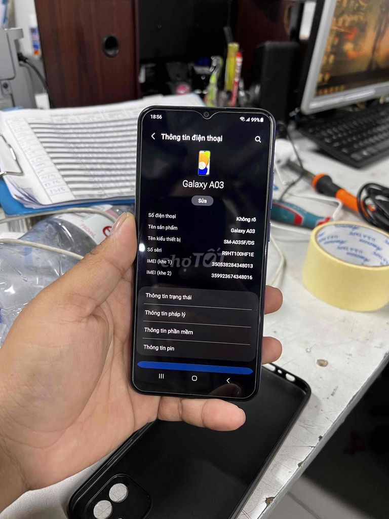 Samsung Galaxy A03 Xanh dương Đã sử dụng. Mua bán Điện thoại tại Quận 1 Tp Hồ Chí Minh được đăng bởi Phong hình 1