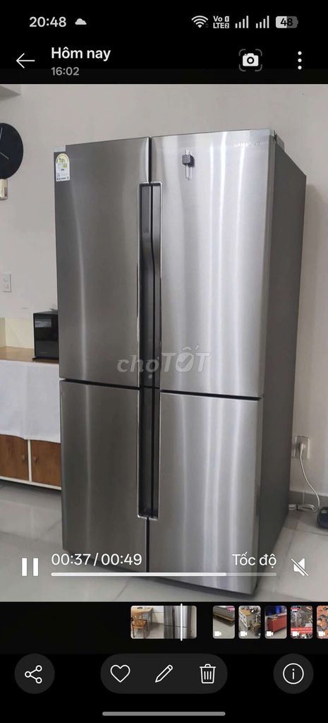 Tủ lạnh Samsung 605 lít 2021 Bạc. Mua bán Tủ lạnh tại Thành phố Biên Hòa Đồng Nai được đăng bởi Hạnh hình 1