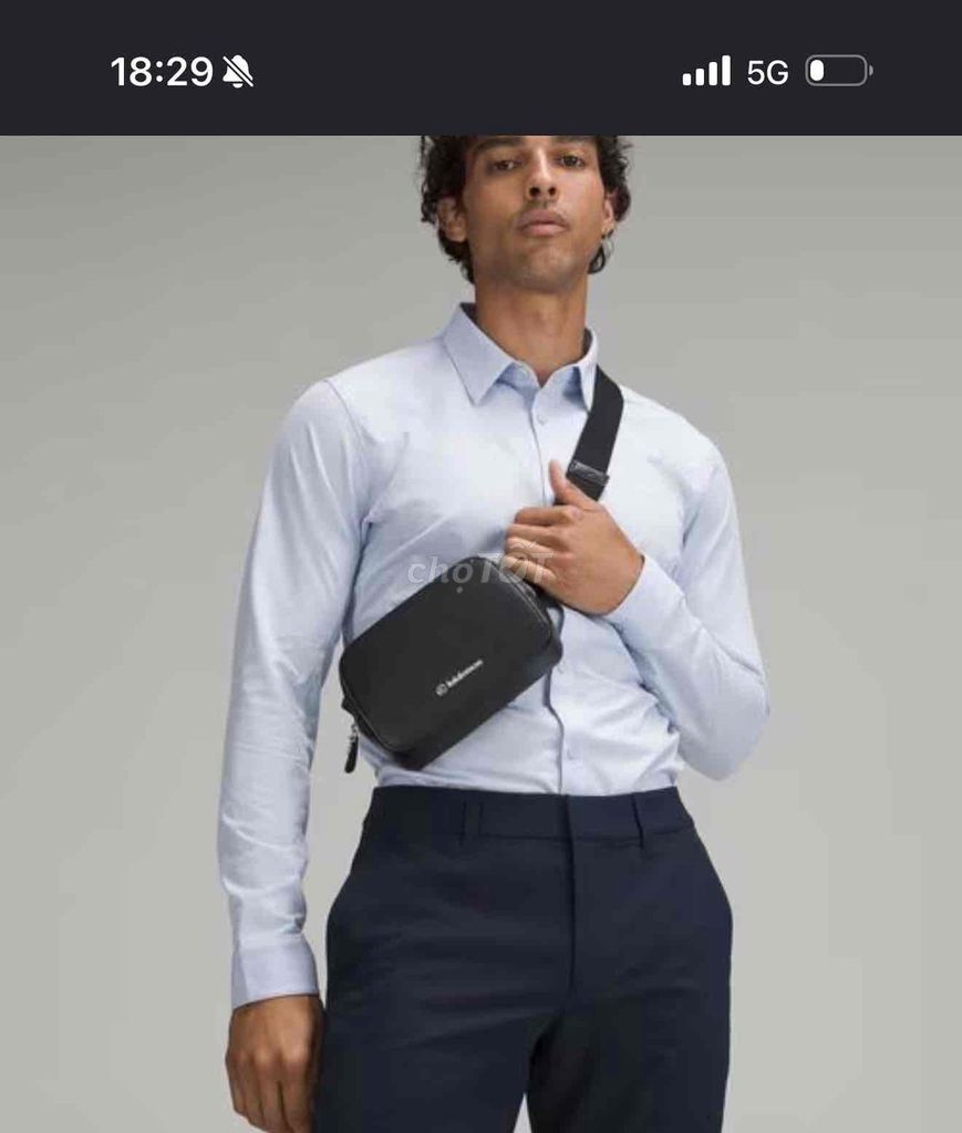 Túi đeo chéo Lululemon Đen. Mua bán Túi xách tại Quận Thanh Khê Đà Nẵng được đăng bởi Vinh Nguyen hình 1