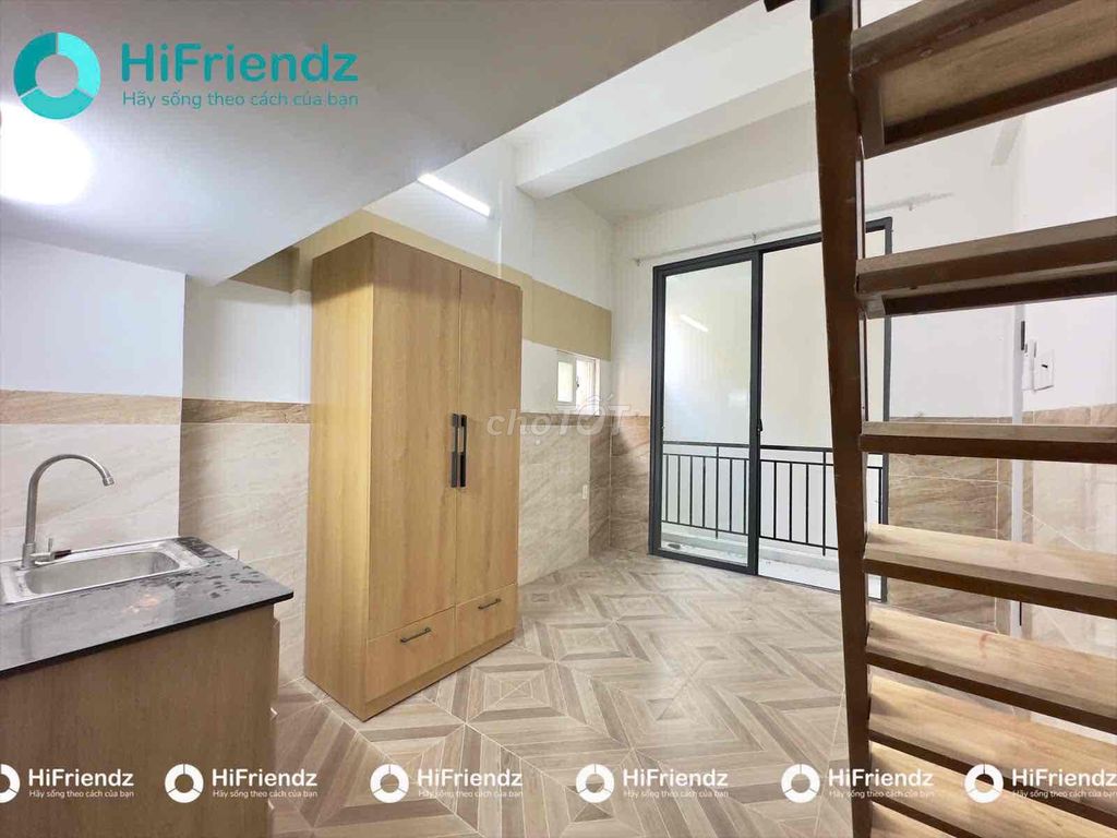 НОВЫЙ ЛОФТ С БАЛКОНОМ ПОСТРОЕН НА 100% _Ha Buy Giap Q12_Elevator, НЕДАЛЕКО ОТ NTTU