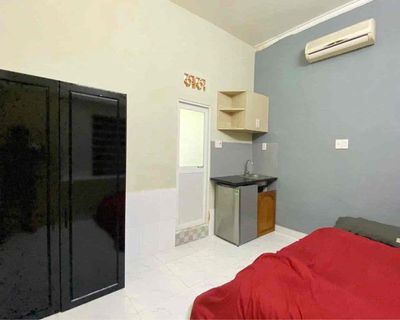 Cho thuê Studio hai cửa sổ thoáng, full nội thất