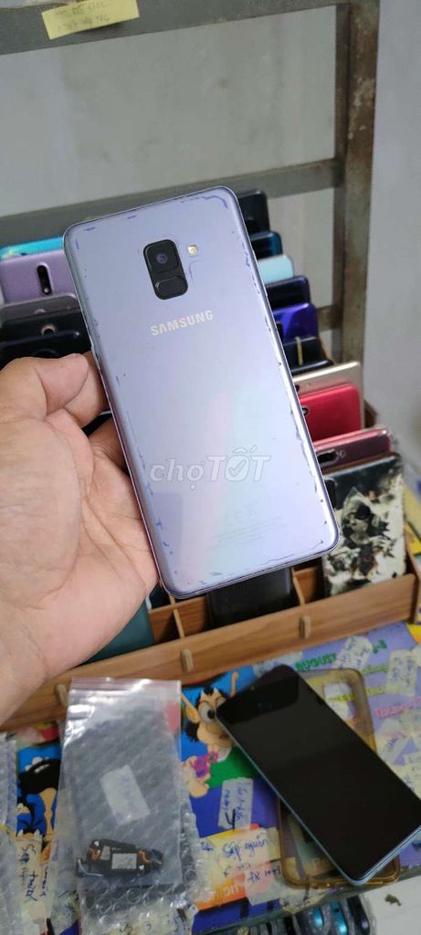 Samsung A8 Plus, ram 6gb, 2sim. Mua bán Điện thoại tại Quận Gò Vấp Tp Hồ Chí Minh được đăng bởi A LONG   nhận thanh toán THẺ TÍN DỤNG hình 2