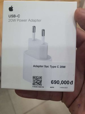 Adapter sạc Apple Type C 20w NGUYÊN SEAL