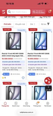 Apple iPad air m3 11 inch 256 gb 5g xanh Mới fpt