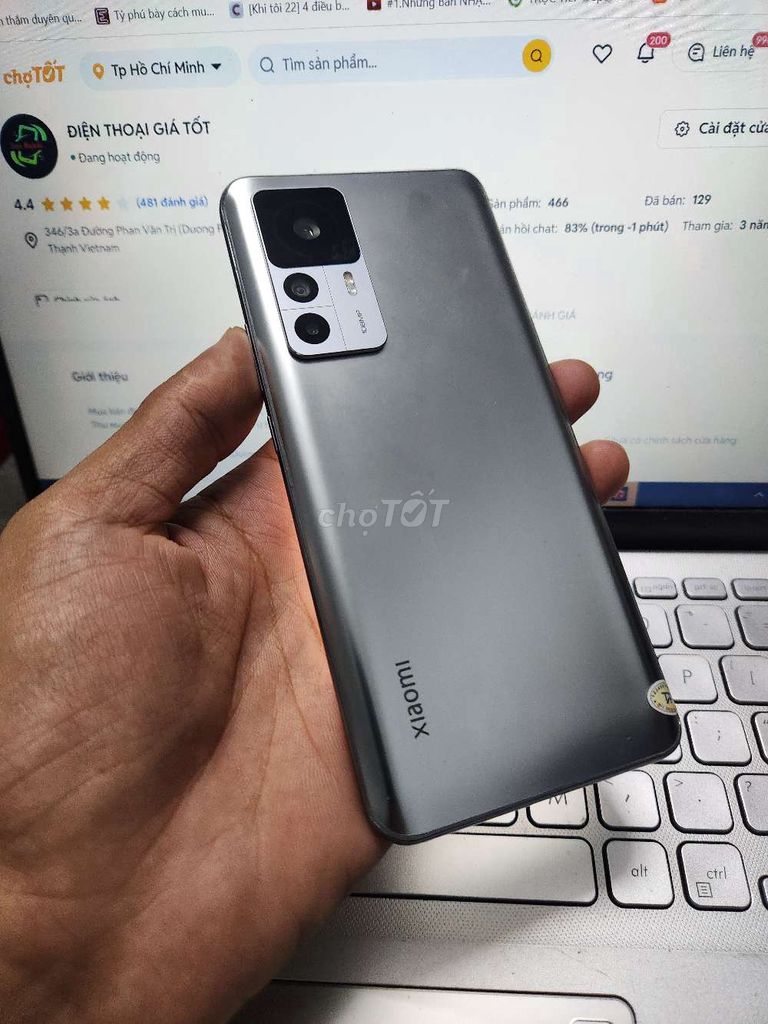 XIAOMI 12T PRO 12GB.256GB SNAP 8 PLUS GEN 1 MỚI 99. Mua bán Điện thoại tại Quận Bình Thạnh Tp Hồ Chí Minh được đăng bởi Dân Mobile hình 1