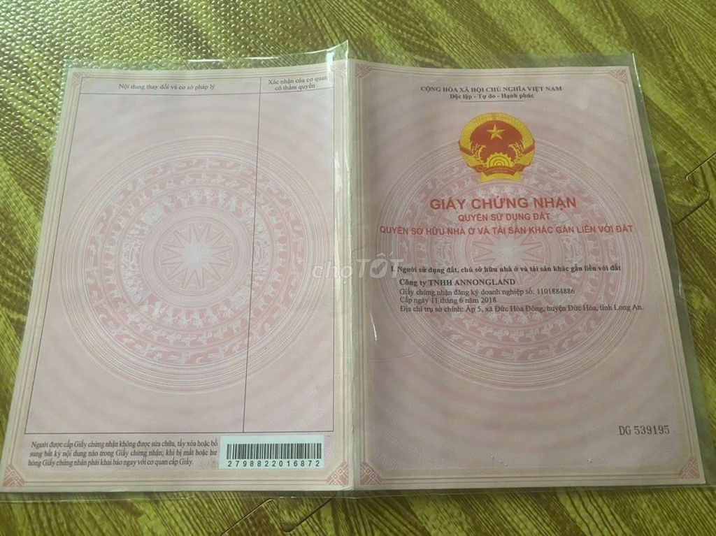 CẦN BÁN ĐẤT DA AN NÔNG