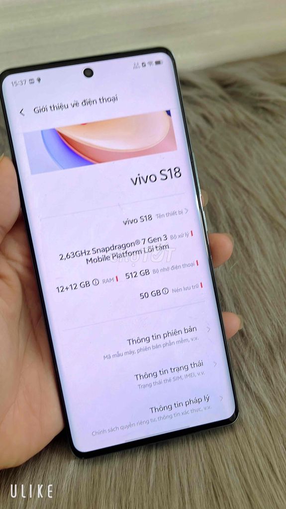 Vivo S18 ram12/512gb máy zin ken full chức năng. Mua bán Điện thoại tại Quận Gò Vấp Tp Hồ Chí Minh được đăng bởi Linh hình 2