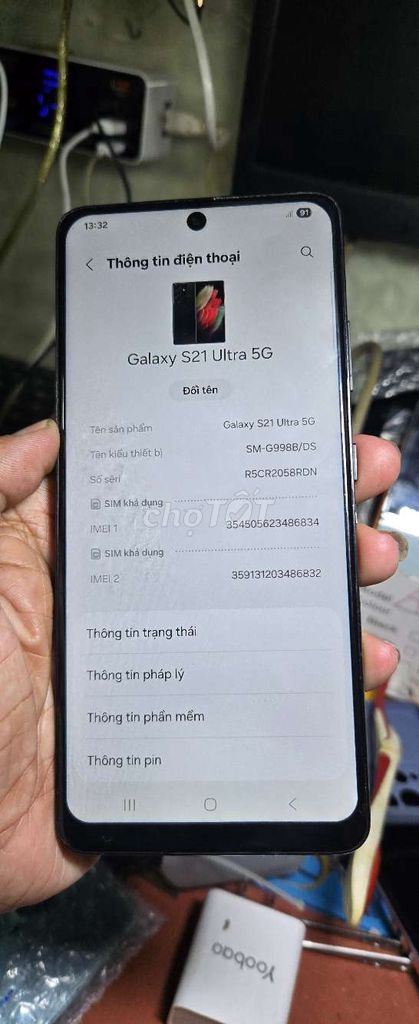 Galaxy S21 Ultra 5G 128GB Việt Nam giá rẻ. Mua bán Điện thoại tại Quận 8 Tp Hồ Chí Minh được đăng bởi Thiên Hòa mobile  hình 1