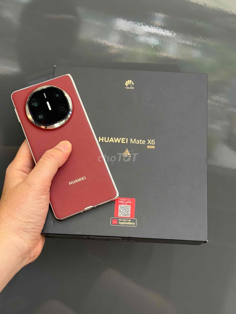 Huawei Mate X6 12/512GB Đỏ Fullbox bản Qte Đẹp 99. Mua bán Điện thoại tại Quận Ninh Kiều Cần Thơ được đăng bởi Quý Mobile Cần thơ hình 1