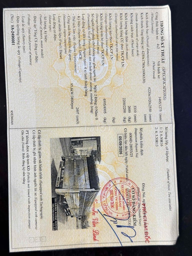 Chính ban xe Huyndai 2T4 sx 2019 bửng nâng T inox. Mua bán Xe tải, xe ben tại Thành phố Biên Hòa Đồng Nai được đăng bởi Đỗ Ngọc Tâm hình 6