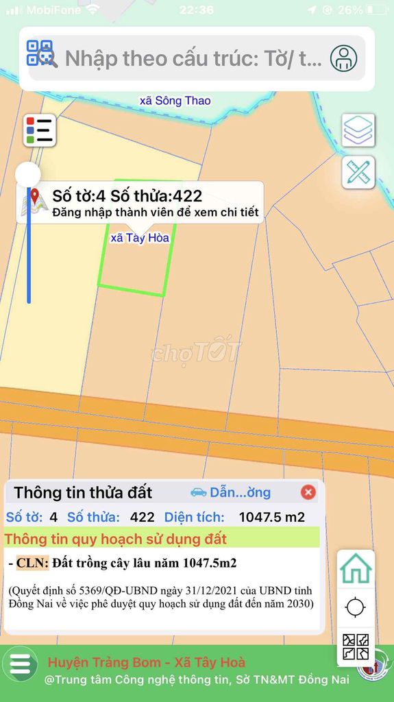 cần bán đất nông nghiệp , diện tich 2250m2 , đã có sổ hồng. Mua bán đất tại Huyện Trảng Bom Đồng Nai được đăng bởi luu thi thanh huong hình 3