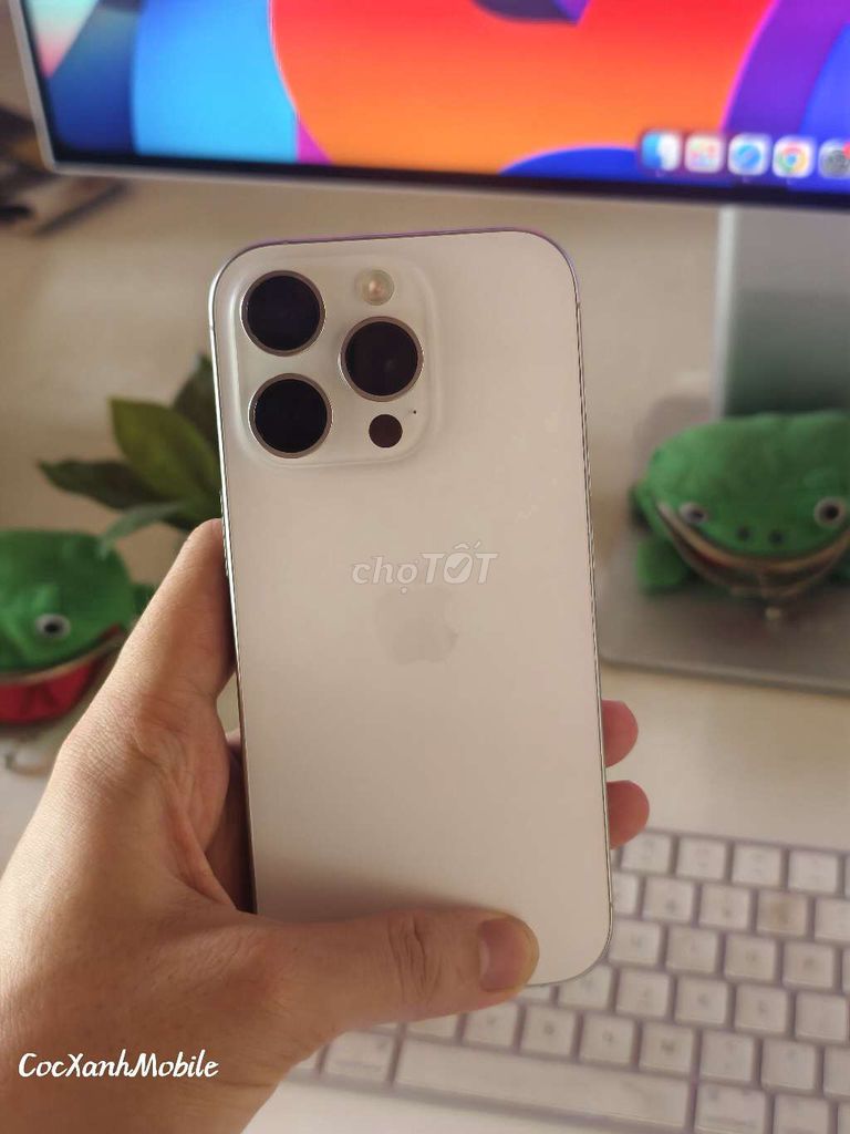 iPhone 16 Pro 128GB Trắng Quốc Tế khay sim, zin áp. Mua bán Điện thoại tại Quận Liên Chiểu Đà Nẵng được đăng bởi Minh Hiệp CócXanhMobile hình 1