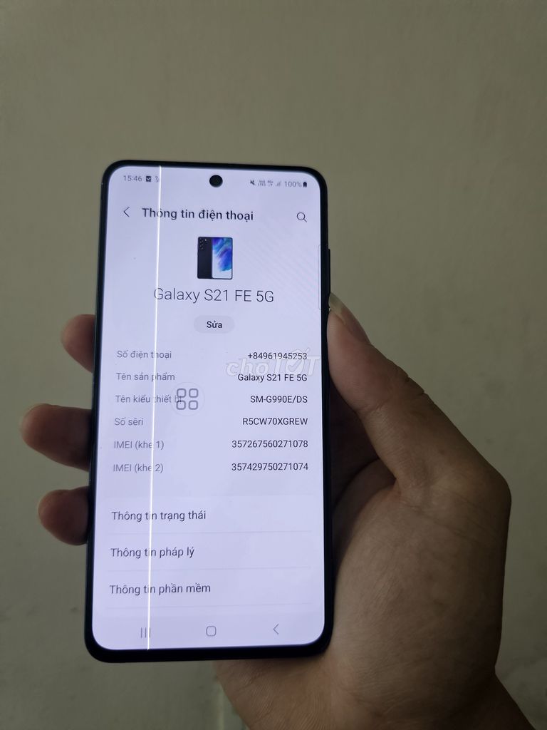 Samsung Galaxy S21 FE 5G 128GB Đen sọc. Mua bán Điện thoại tại Quận Hải Châu Đà Nẵng được đăng bởi Minh hình 1