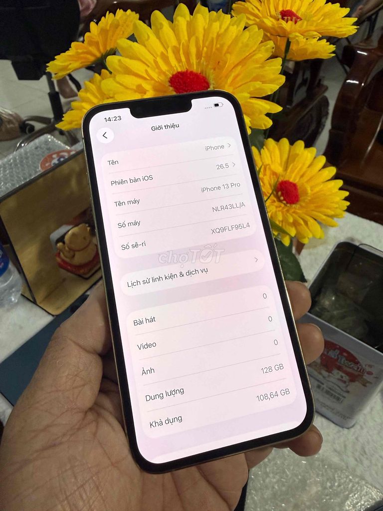 Apple iPhone 13 Pro 128GB vàng Mỹ 99%. Mua bán Điện thoại tại Thành phố Biên Hòa Đồng Nai được đăng bởi thanh hình 1
