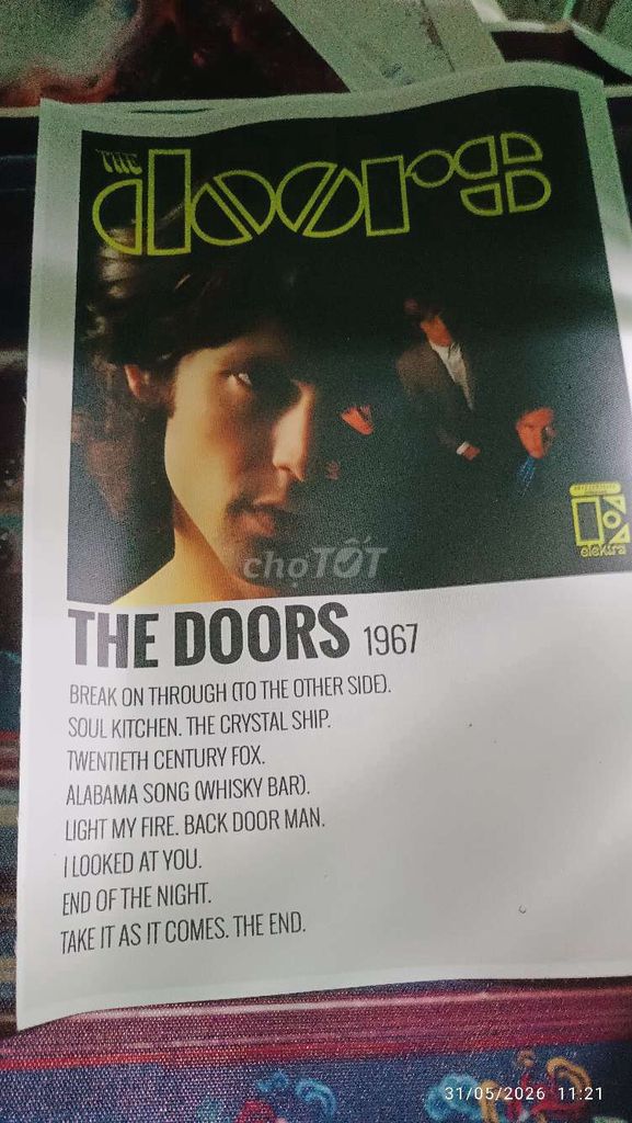 Tranh canvas The Doors 1967. Mua bán Đồ sưu tầm, đồ cổ tại Huyện Chợ Mới An Giang được đăng bởi Deal giá sốc hình 1