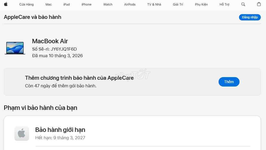 Apple MacBook Air M4 13 inch 16GB/512GB. Mua bán Laptop tại Thành phố Thủ Đức Tp Hồ Chí Minh được đăng bởi Bi hình 1