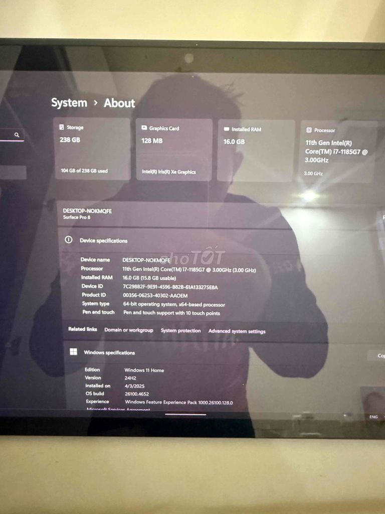 Microsoft Surface Pro 8 i7 16GB/256GB. Mua bán Máy tính bảng tại Quận Kiến An Hải Phòng được đăng bởi Phong Hồng hình 1