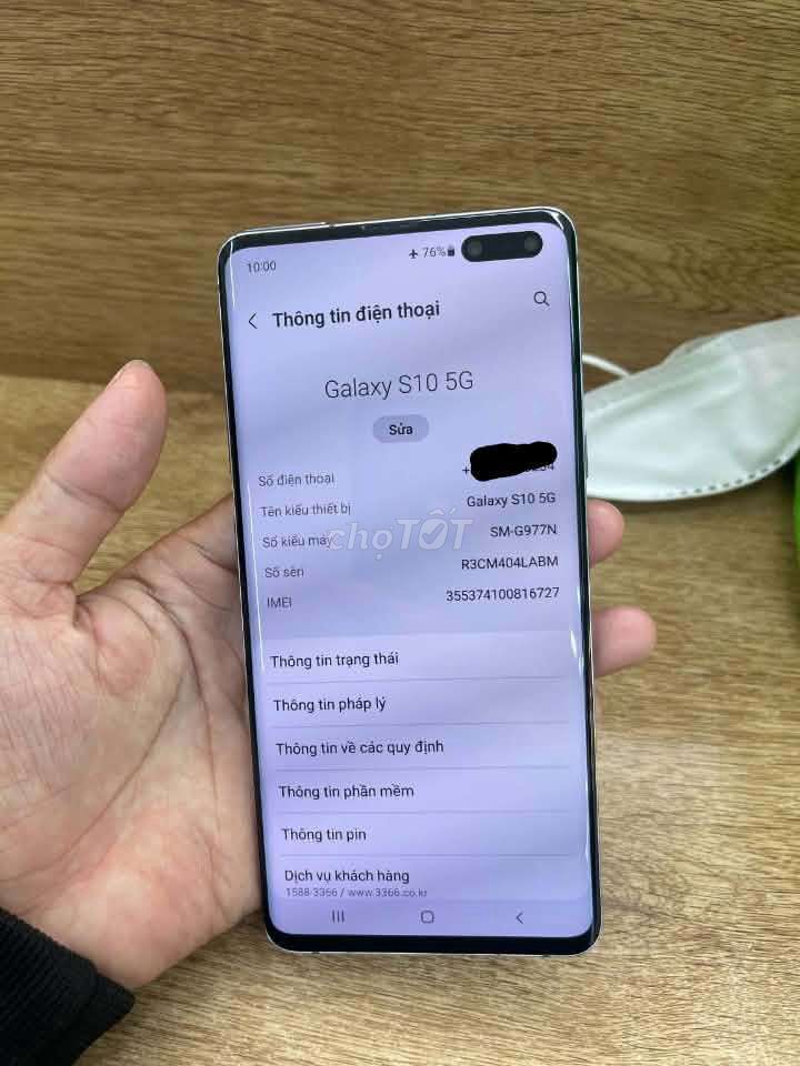 Samsung Galaxy S10 5G 8GB/256GB Đen. Mua bán Điện thoại tại Quận Tân Phú Tp Hồ Chí Minh được đăng bởi dung hình 1