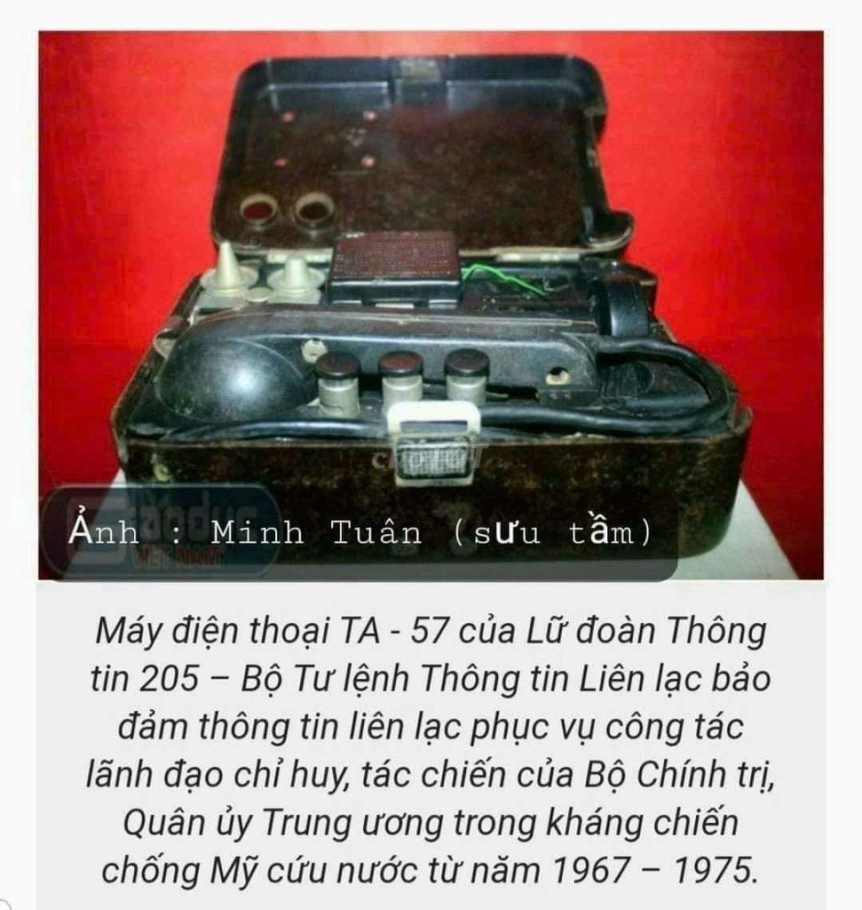 điện thoại TA-57 hàng sưu tầm, xưa