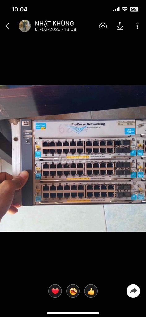 Bộ chia mạng HP ProCurve Switch 5406zl. Mua bán Phụ kiện (Màn hình, Chuột...) tại Quận 5 Tp Hồ Chí Minh được đăng bởi đặng công phước hình 1