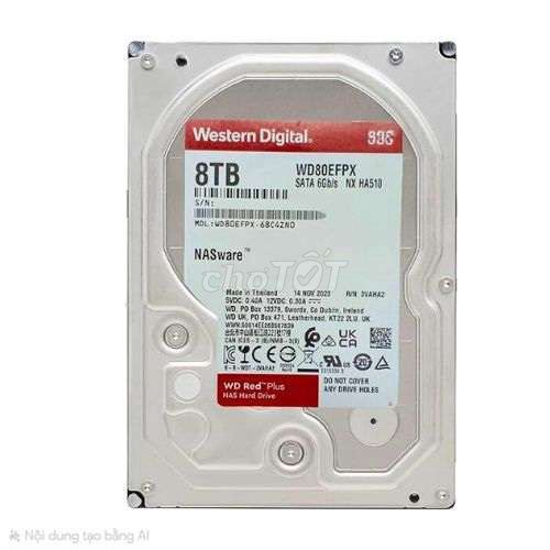 Ổ cứng HDD WD Redplus 8TB, sử sụng ít, như mới. Mua bán Linh kiện (RAM, Card...) tại Quận Bình Thạnh Tp Hồ Chí Minh được đăng bởi Hàng Lướt hình 1