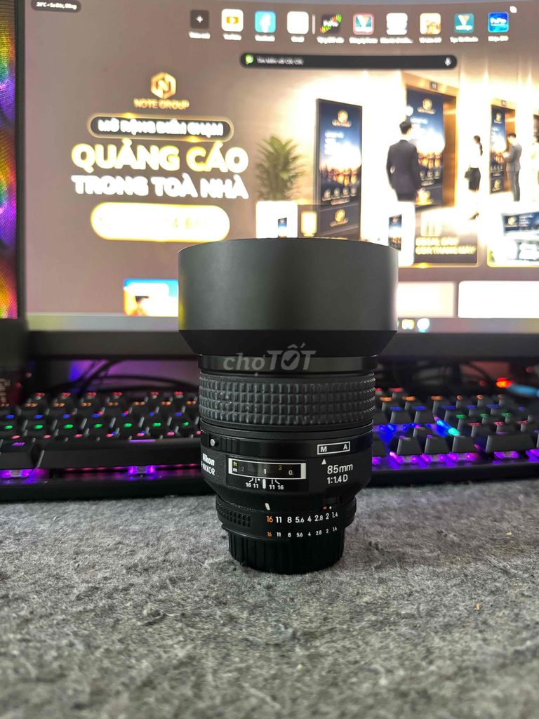 Ống kính máy ảnh Nikon 85 1.4D Đen. Mua bán Máy ảnh, Máy quay tại Huyện Cao Lãnh Đồng Tháp được đăng bởi Sơn Hải hình 1