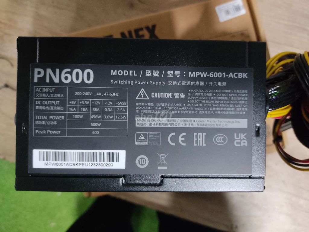 Nguồn PC Elite NEX PN600 (MPW-6001-ACBK-P)