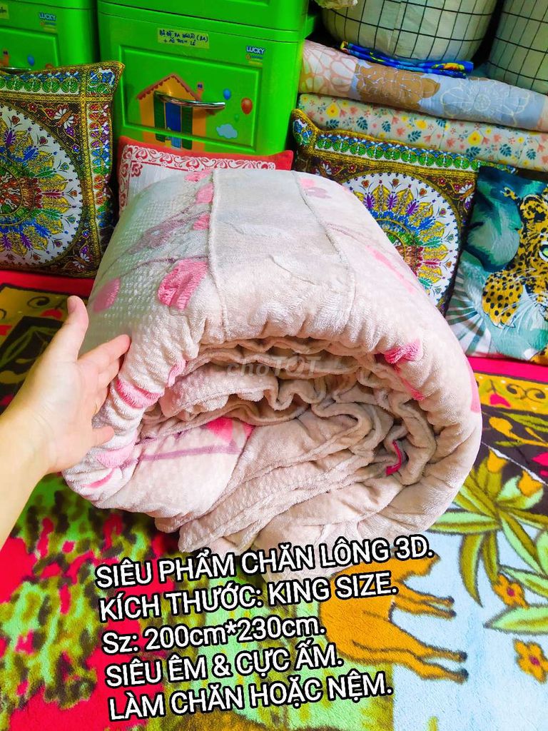 Siêu phẩm CHĂN ĐÔNG 3D SIZE TO (KOREA).A28. Mua bán Giường, chăn ga gối nệm tại Quận Bình Thạnh Tp Hồ Chí Minh được đăng bởi Vũ Tâm Phượng hình 1