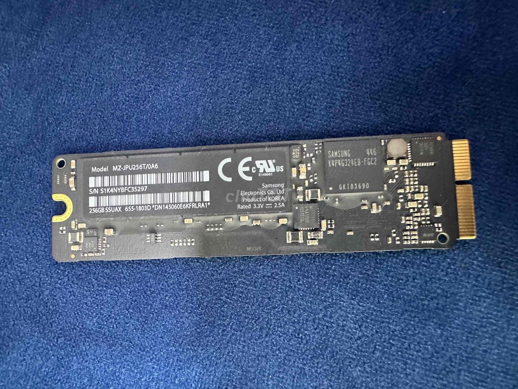 ổ ssd MacBook 256GB. Mua bán Linh kiện (RAM, Card...) tại Quận Tân Bình Tp Hồ Chí Minh được đăng bởi Thành linh kiện máy tính zin theo máy hình 1