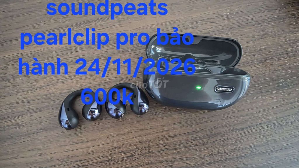 Tai nghe Soundpeats Pearlclip Pro Đen. Mua bán Tivi, Âm thanh tại Quận 5 Tp Hồ Chí Minh được đăng bởi Minh hình 1