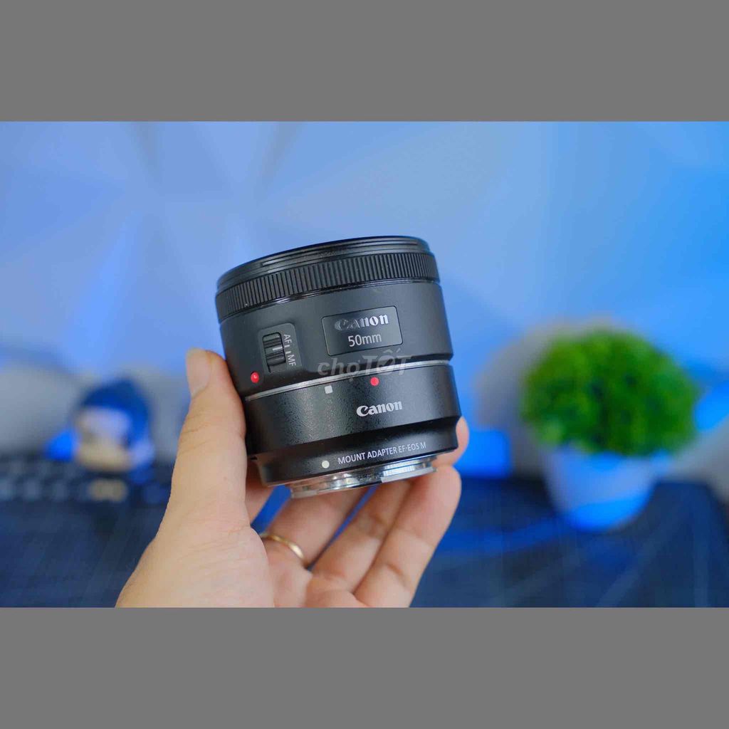 Ống kính Canon 50mm F1.8 kèm ngàm Canon M. Mua bán Máy ảnh, Máy quay tại Huyện Thống Nhất Đồng Nai được đăng bởi Babybun hình 1