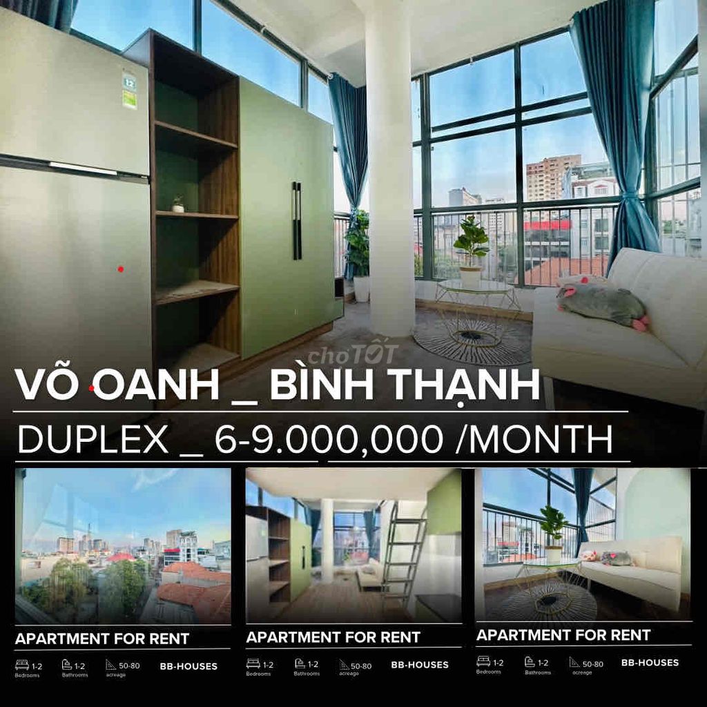 Duplex 6tr full nội thất - Bình Thạnh - Phú Nhuận