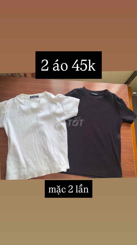 Áo thun nữ Vải gân Trắng, Đen. Mua bán Quần áo tại Huyện Tứ Kỳ Hải Dương được đăng bởi hương hình 1