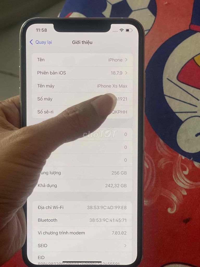 iPhone Xs Max 256GB trắng quốc tế full 100%. Mua bán Điện thoại tại Quận Bình Tân Tp Hồ Chí Minh được đăng bởi Tuấn hình 1