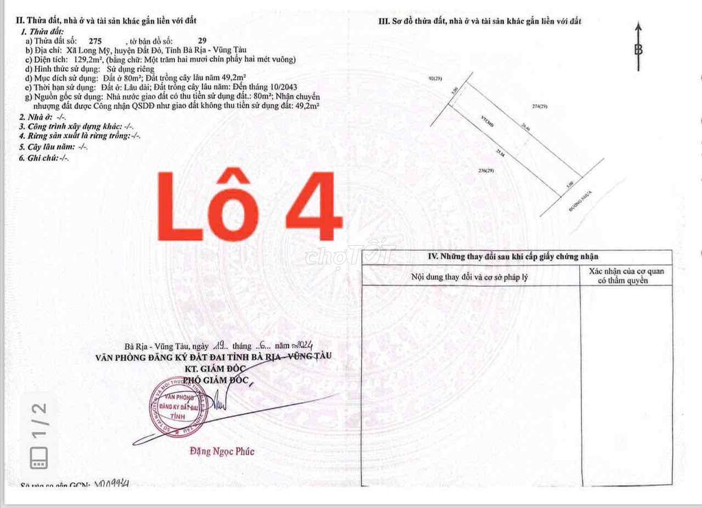 Đất Long Mỹ Mặt Tiền Đường Nhựa Giá Quá Rẻ