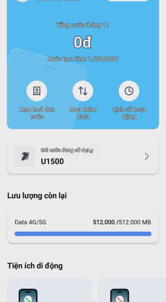 Gói cước Vinaphone U1500. Dịch vụ tại Huyện Đức Hòa Long An được đăng bởi Kiên Kiên hình 1