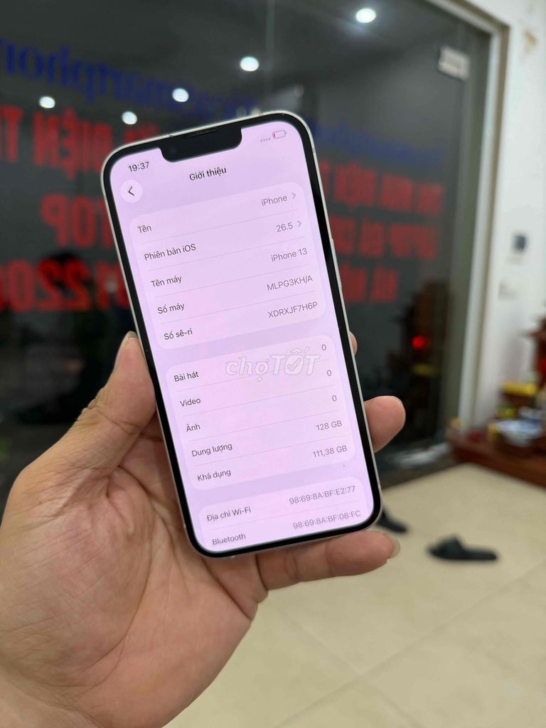 Apple iPhone 13 128GB Trắng pin new 100 đẹp. Mua bán Điện thoại tại Quận Đống Đa Hà Nội được đăng bởi Ng Hoang Anh hình 1