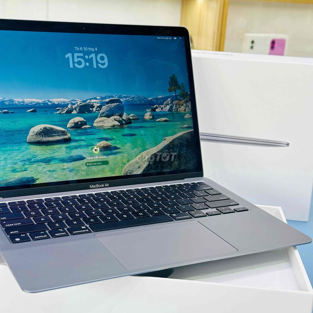 🍎MACBOOK AIR M1 256GB VN FULBOX NGUYÊN ZIN SẠC 14L. Mua bán Laptop tại Quận Ninh Kiều Cần Thơ được đăng bởi Nghĩa Trần Mobile hình 1