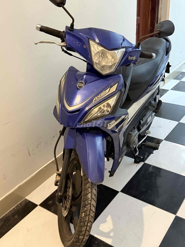 Xe máy SYM Angel 108cc màu xanh bạc đen chính chủ. Mua bán Xe máy tại Thành phố Dĩ An Bình Dương được đăng bởi Cầm Đồ Lê Huy hình 4